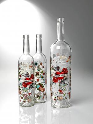 Sodever sérigraphie sur bouteille Rhône-Alpes